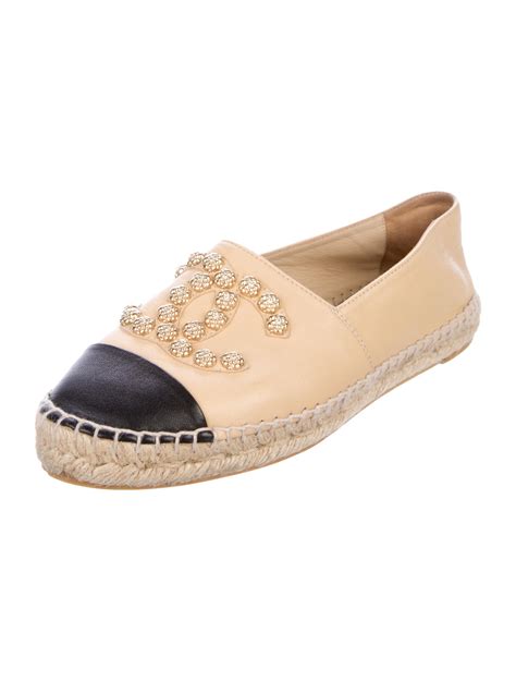 chanel camellia stud espadrilles|chanel espadrilles heels.